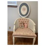 Vintage Wicker Chair, Art, Doll, Book