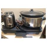 B/D toaster, H/B crockpot, Bella Griddle