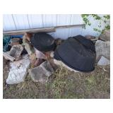 Decorative Rocks, Rubber Planting Troughs