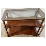Wooden/Glass End Table