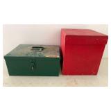 1-Metal & 1- Wooden EMPTY BOXES