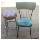 VTG Cosco Stool & VTG Shelby Dinnette Chair