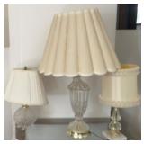 Crystal Lamps with Shades