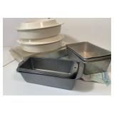 Metal Cake/Bread Baking & Pyrex Pie Keepers