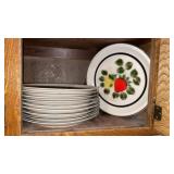 Strawberry Stoneware Plates  made in Japan