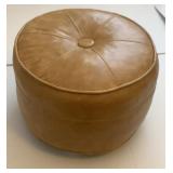 Vtg Mid Century Vinyl Ottoman