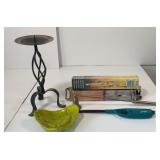 Metal Candle Stand, Matches, Candle Snuffer ETC.