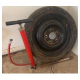 Firestone Tire 25/70/15 & VTG Bicycle Foot Pump