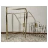 Metal Quilt Rack & Metal Magazine Holder