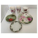 Royal Dover Cup/Saucer & Hand Painted Plates