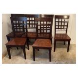 6  Wooden Dining Chairs