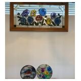 Pansies Suncatchers, Bluebird Decor