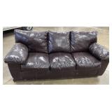 Used Brown Leather Sofa