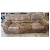 Used Brown Microsuede Sofa