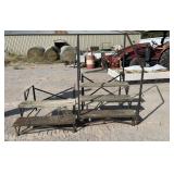 Industrial Metal & Wood trailer steps