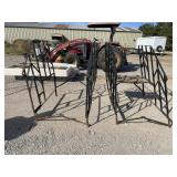 Industrial Metal & Wood trailer steps