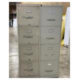 Metal 4 drawer file cabinets