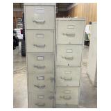Metal 4 & 5 drawer file cabinets