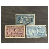 3 US Special Delivery Stamps