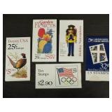 US Stamp Booklets - Flowers, Olympics