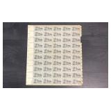 1959 Silver Centennial Stamp Sheet - Scott #1130