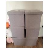 Fabric Storage Ottomans & Bench