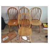 4 Oak  Chairs