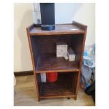 Wooden Rolling Cart, 3-Tier Storage