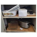 Kitchenware Lot: Crock-Pot, Casserole & More