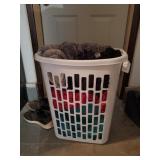Large White Plastic Laundry Basket