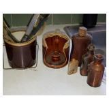 Mar-Crust Jar, silverware, vintage glassware Mar-Crust Jar, silverware, vintage glassware