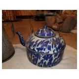Vintage Marbled Pot & Coffee Pot Vintage Marbled Pot & Coffee Pot