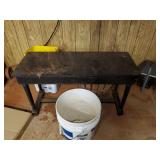 Bench, 5 gallon buckets Bench, 5 gallon buckets