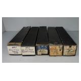 (5) QRS 'Black Box' Vintage Piano Rolls