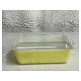 Vintage Pyrex A-41 Yellow Casserole Dish with Lid