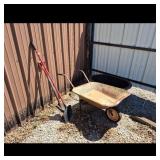 Metal Wheelbarrow Garden Cart