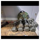 Hex Dumbbell Weight Set 10 15 35 lbs