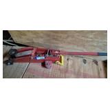Red Hydraulic Floor Jack Automotive Tool