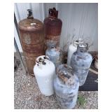 Assorted Propane Cylinder Tanks 40-60 Gal.