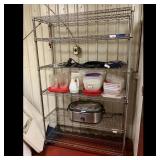 Chrome Metal Wire Shelving Rack Unit