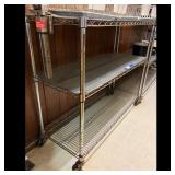 Metal Rolling Shelving Unit
