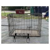 Pet Crate & Raised Dog Bowl Caddy