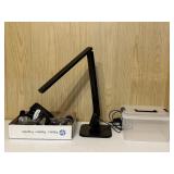 Table Lamp, Casters & Storage Box