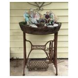 Planter with Vintage Singer Sewing Machine Base