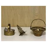 Brass Butterfly & Baskets