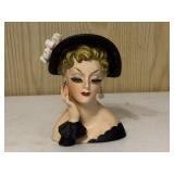 Vintage NAPCO Lady Head Planter