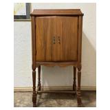 Vintage Wood Radio Cabinet
