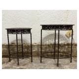 Metal Oval Side Tables