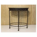 Metal Oval Side Table
