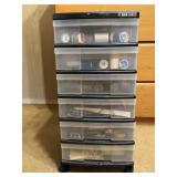 Rolling Storage Cart with Contents